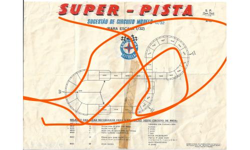 Autorama Estrela - Manual 1960 A-10-A Super Pista